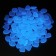 Interior decor, 100 pcs, luminous, 20 x 30 mm, blue