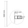 Expande Profile Wasserkraft D250, for showers, 1900 mm, aluminum, chromium