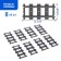 Designer railway "rails", 24 elements