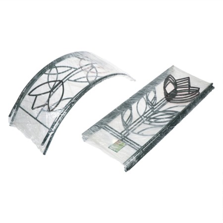 Sadovaya arch, collapsible, 230 × 125 × 36.5 cm, metal, green, "tulip"-3