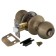 PUNTO 6072 AB-B pebble handle, with a latch, color of bronze
