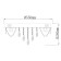 Isolda chandelier, size 55x24x55 cm, 360W 6xled IP 20