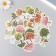 Stickers for creativity "Trees" embossing gold set 48 pcs 9x7x0.8 cm