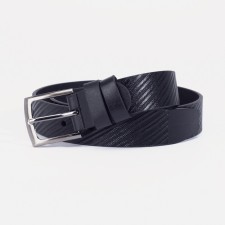 Belt, width 3 cm, screw, buckle metal, black color