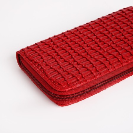 Women's wallet with lightning, red color-2