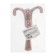 Hook furniture tundra TKT003, three -rod, copper