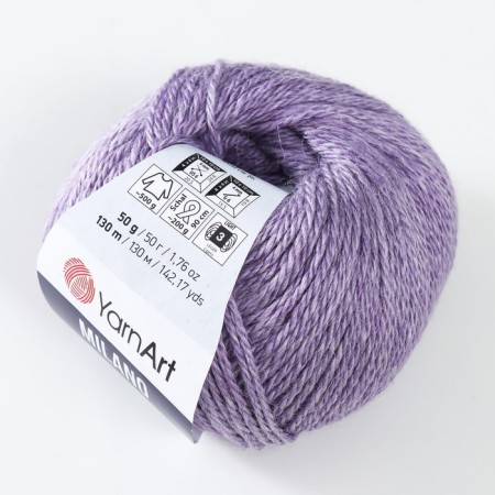 Yarn "Milano" 8%alpaca, 20%wool, 8%viscose, 64%acrylic 130m/50g (860 Astra)-1