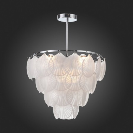 Ceiling EVOLUCE lamp. Sle104102-06. Chille. 6x60 watts, E14, 51x51x57 cm, chromium color-2