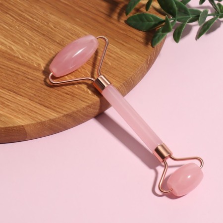 Massage for the face and neckline, 14.5 × 6 cm, PVC-clock, pink color-2