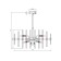 Chandelier on the rod Matilda A1064PL-12CC, E14, 12x40 W, 82x82x68 cm, chrome