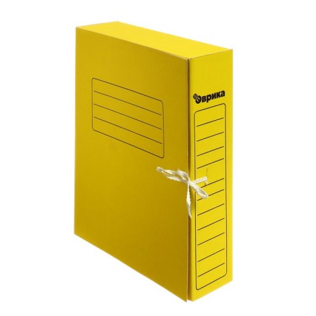 Archive folder with Calligrata ties, microgofrotcard, 70 mm, up to 700 l, yellow-6