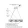 Suspended chandelier Veva E14 400W