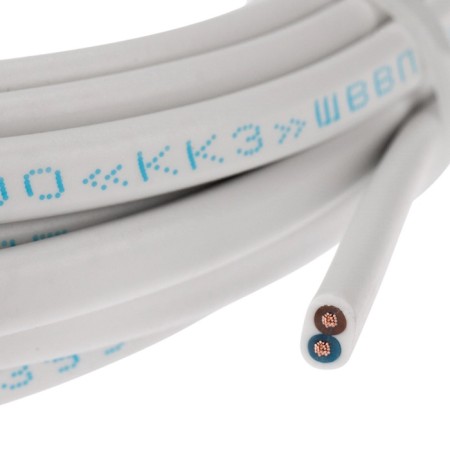 SHVVP wire bay 2x0.75 mm², length 5 meters, GOST 7399-97 Rexant