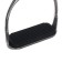 Metal stirrup with rubber inserts, chrome, set 2 pcs