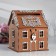 Family bank "House No. 2", 24.5x24x28 cm, brown-white