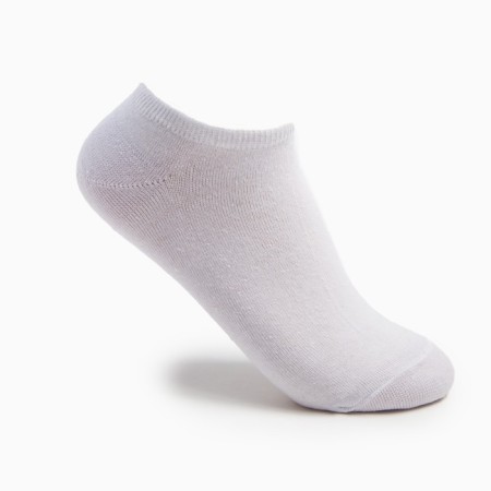 Women's socks "trackers", white color, size 23-25