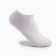 Women's socks "trackers", white color, size 23-25
