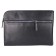 Men's folder on a zipper, 1 compartment genuine leather, black color