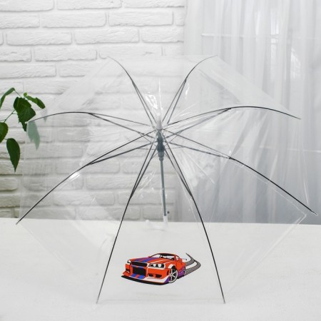 Umbrella Children's "Machine" Transparent, d = 90cm-3