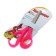 Chancellery scissors 14 cm Calligrata, plastic pen, mix