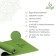 Sangh yoga rug, 183 × 61 × 0.6 cm, green color
