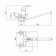 Fashun A2203 bath mixer, single -leaf, pour 320 mm, with shower, chrome