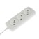 Extension cord Luazon Lighting Eco, 3 sockets, 4.5 m, 6 A, 1300 W, SHVVP 2x0.75 mm2, without salary, white