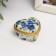 Coramics Coramics Heart "Blue Roses" 4,2x4.7x3 cm