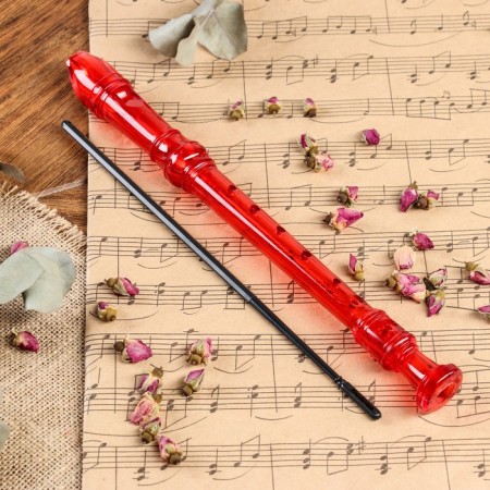 Music Life Blockflate, 8 holes, German system, red