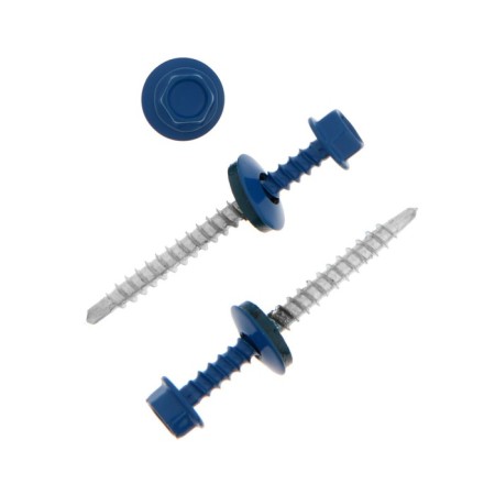 Roofing screws, Haupt 4.8x50 Ral5005, blue 150 pcs