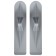 Graffiti scooters skis for scooters, pair, gray color