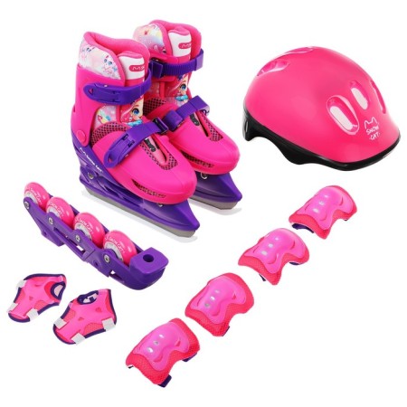 Set: skates of children's sliding Snow Cat, with a roller platform, protection, p. 34-37-8