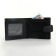 Male purse on the button, black color