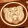 Handmade backgammon "Bear", 60x30 cm, with a chess field, a walnut array, Armenia