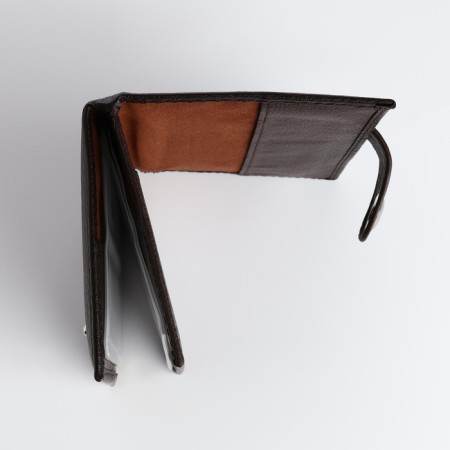 Cover for car documents and passports for magnet, brown color-4