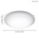 Lamp Magitta 1, 1x8.2W LED, 3000K, 950LM, white color