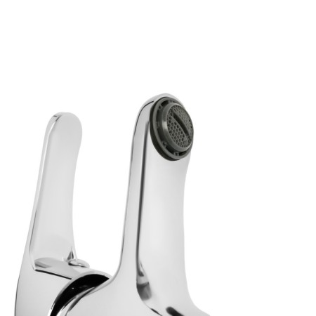 Mixer for the Soyuzkran sink 567-018, single-leaf, low spout 91 mm, zinc, chrome-1