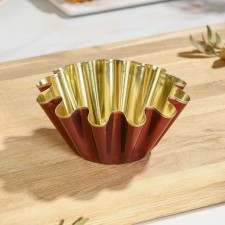 The form for baking rum-bibs No. 1, h = 6 cm, d = 13*7 cm, anti-stick coating, gold color