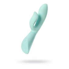 Vibrator with the TouchSensor Jos Sensy, silicone, mint color, 20 cm