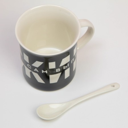 Mug "Man" with a spoon and stand, 300 ml-5