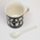 Mug "Man" with a spoon and stand, 300 ml
