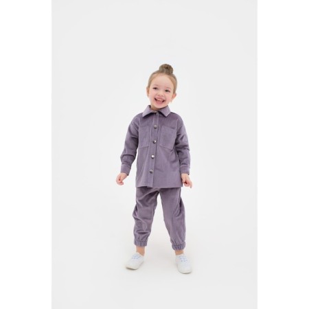 Kids KAFTAN "Velvet", size 32 (110-116), purple color-4