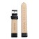 Watch strap, 20 mm, hindle 80 mm, larynx 120 mm, genuine leather, black
