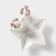 Ceramic serving dish "Doves on a flower", 14 × 13.5 × 4 cm, white color