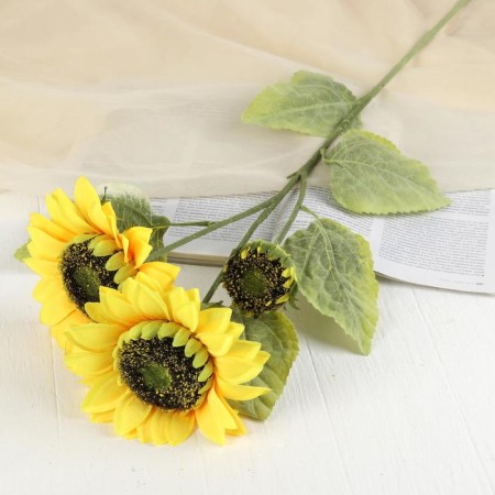 Artificial flowers "Sunflower bush" 87 cm d-16 cm