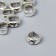 Bead for creativity Metal "Three holes" silver G307B769 1.5x0.8 cm