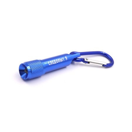 Carabiner "Ranger", 5 cm, with a flashlight, aluminum-2