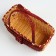 Wicker basket, with a bow, 27 x 13 x 11/24 cm, sequoia