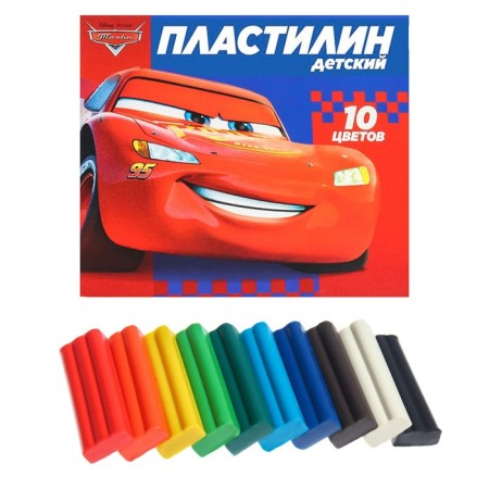 Plasticine 10 colors, 150 g, wheelbarrows