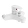 Bath mixer Zein Z3674, single-leaf, without shower set, ABS plastic, white